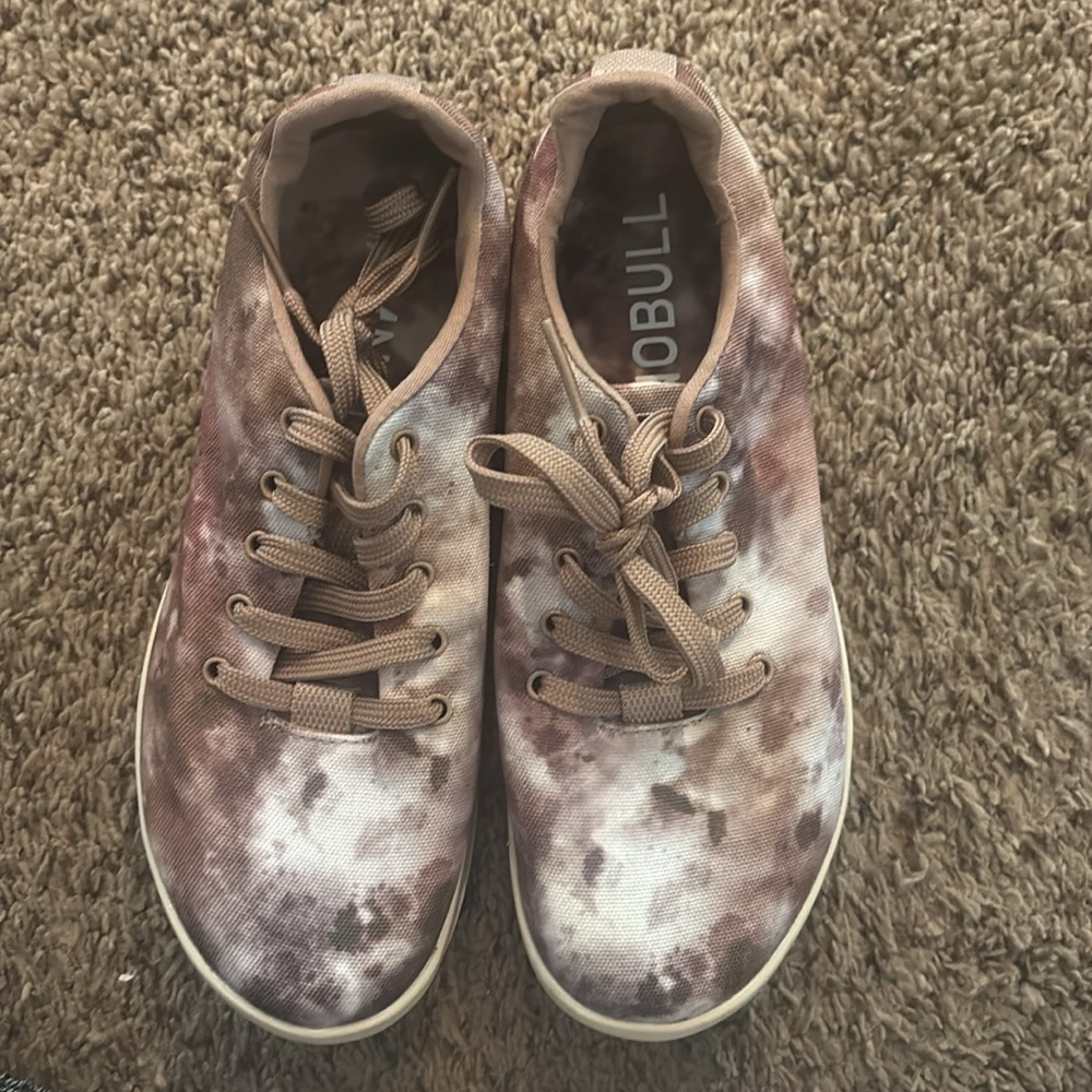 NOBULL Tie Dye Canvas Trainers Dusty Rose Pink Women’s size 6.5 - Picture 7 of 8